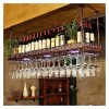 Casier à vin suspendu avec support en verre et étagère, amateurs de vin, meubles de bar et casier à vin, support de verre à v