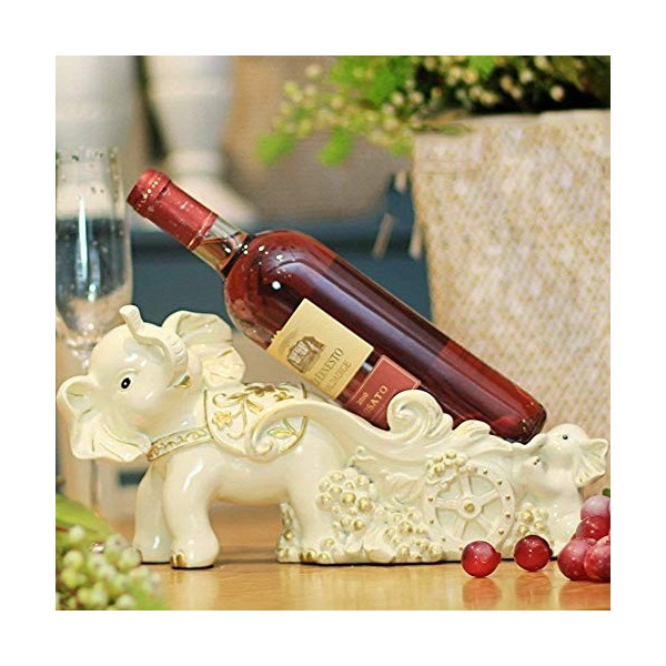 Casier À Vin Accueil Support Rouge Support De Verre À Vin Bar S,Résine Forme Déléphant Créatif Armoire À Vin Décoration Salo