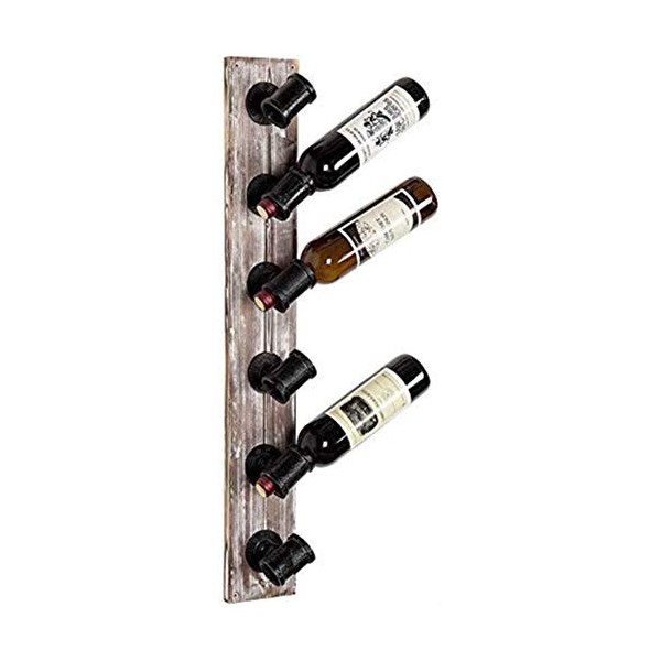 Casier à vin, Bouteille inclinée Murale Moderne en Bois, Peut Stocker 6 Bouteilles de Cuisine et de Bar de Restaurant, décora