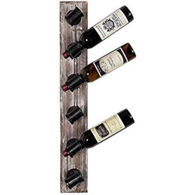 Casier à vin, Bouteille inclinée Murale Moderne en Bois, Peut Stocker 6 Bouteilles de Cuisine et de Bar de Restaurant, décora