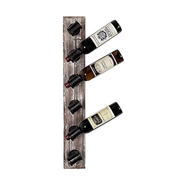 Casier à vin, Bouteille inclinée Murale Moderne en Bois, Peut Stocker 6 Bouteilles de Cuisine et de Bar de Restaurant, décora