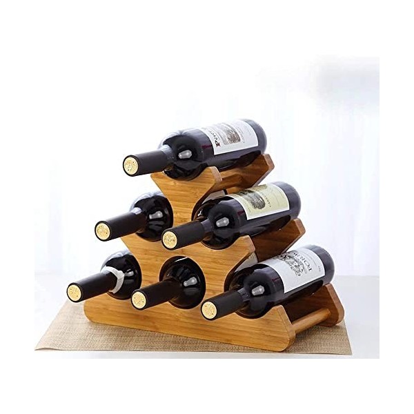 Casier à vin Support de vin en bois massif décoration créative casier à vin de raisin présentoir en bois cadre de bouteille d