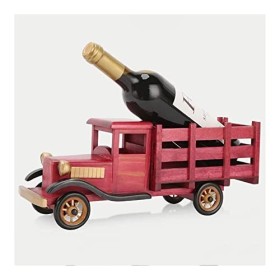 Casier à vin Rétro en Bois Massif Rouge Cadre à Vin Pièce Raisin Étagère À Vin Présentoir Créatif Salon Moderne Simple Platea