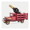 Casier à vin Rétro en Bois Massif Rouge Cadre à Vin Pièce Raisin Étagère À Vin Présentoir Créatif Salon Moderne Simple Platea