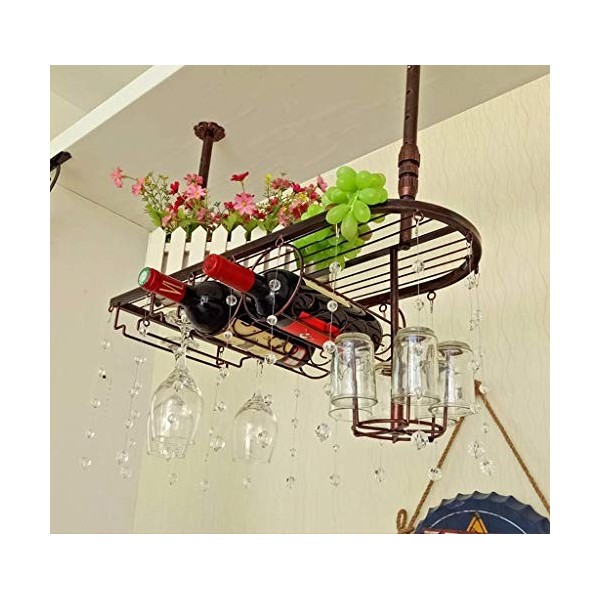 PJQUEKAIPJ Casier À Vin Accueil Support Rouge Restaurant S, Bar Européen Support À Verre À Vin Ornements Suspendus Support Mi