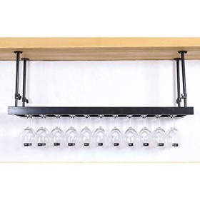 Casier à vin, casier à vin en fer suspendu, support en verre à vin, barres de plafond, salons, hôtels, restaurants, décoratio