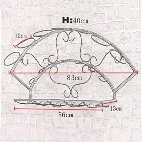 Casier à vin Application de décoration murale Casier à vin mural en métal Support à suspendre pour verres à vin en fer europé