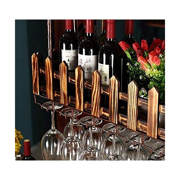 Casier à vin Casier à Verre à vin, étagère Porte-Verre à vin casier à Verre à vin casier à Verre à Champagne Facile à Install