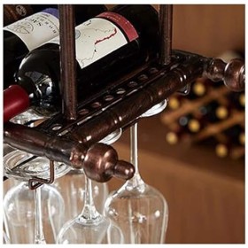 NufiyA Support de Verre à vin Suspendu de Style, casier à vin créatif de Bar, Support de gobelet à lenvers pour la Maison, d