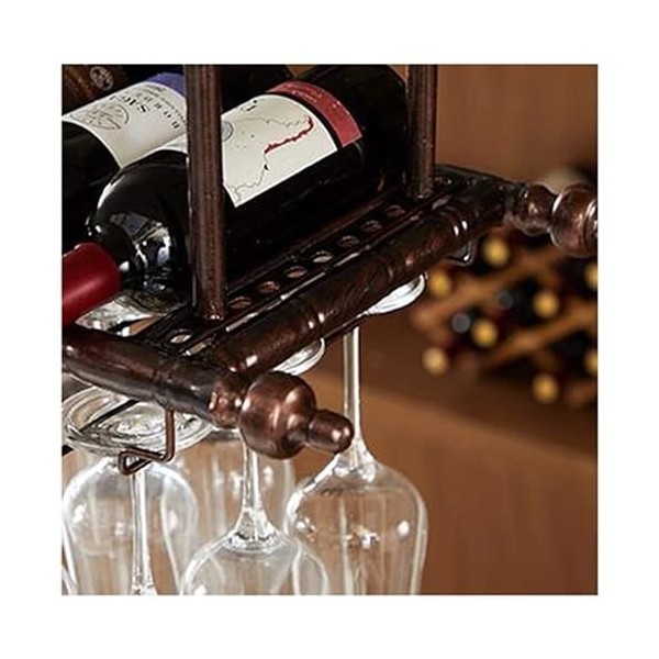 NufiyA Support de Verre à vin Suspendu de Style, casier à vin créatif de Bar, Support de gobelet à lenvers pour la Maison, d