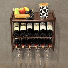 Présentoir à vin, casier à vin domestique, support mural à suspendre, casier à verres à vin, salon, casier à bouteilles de vi