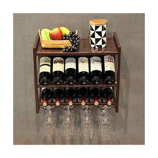 Présentoir à vin, casier à vin domestique, support mural à suspendre, casier à verres à vin, salon, casier à bouteilles de vi