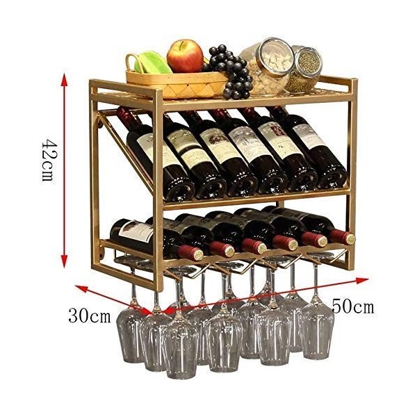 Présentoir à vin, casier à vin domestique, support mural à suspendre, casier à verres à vin, salon, casier à bouteilles de vi