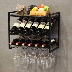 Présentoir à vin, casier à vin domestique, support mural à suspendre, casier à verres à vin, salon, casier à bouteilles de vi