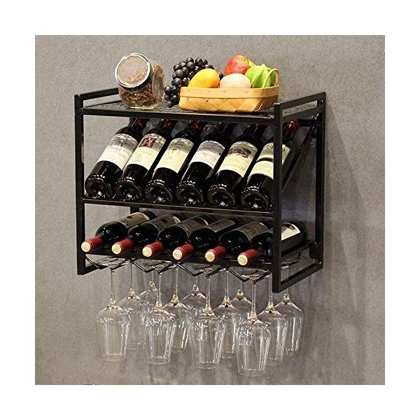 Présentoir à vin, casier à vin domestique, support mural à suspendre, casier à verres à vin, salon, casier à bouteilles de vi