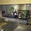 TZUFA Casier à vin Suspendu Étagère de Rangement de vin en métal Porte-Bouteille de Champagne Mural Support de Verre à vin ré