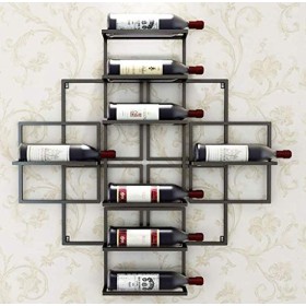 PJQUEKAIPJ Casier À Vin Accueil Support Rouge Support De Verre À Vin S, Bar De Décoration Suspendu en Fer, Restaurant, Cuisin