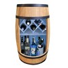 CREATIVE COOPER Baril de baril LED RVB avec porte-vin – Casier à vin – Tonneau en bois – Bar de maison 80 x 50 cm – Décoratio