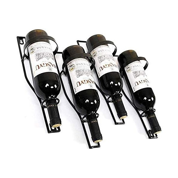 Casier à vin Étagères flottantes Style Industriel Vintage Loft Bar à vin à lenvers Casier à vin Casier à vin Bronze Rangemen