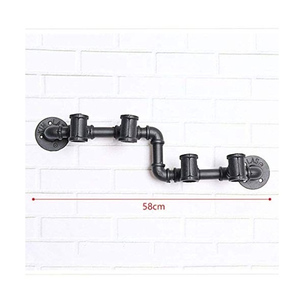 Casier à vin Mural Vintage casier à vin café créatif à lenvers conduites deau casier à Bouteilles de vin présentoir casier 