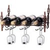 Casier à vin Mural en Fer forgé de Style européen, casier à Bouteilles de vin Simple, casier à vin Rouge, Maison Bronze 45,7 