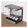 DEUYO Un casier à vin, support, cintre suspendu pour armoire suspendue, support de bar, support familial, porte-gobelet à vin