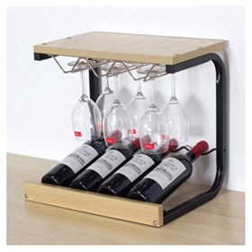 DEUYO Un casier à vin, support, cintre suspendu pour armoire suspendue, support de bar, support familial, porte-gobelet à vin