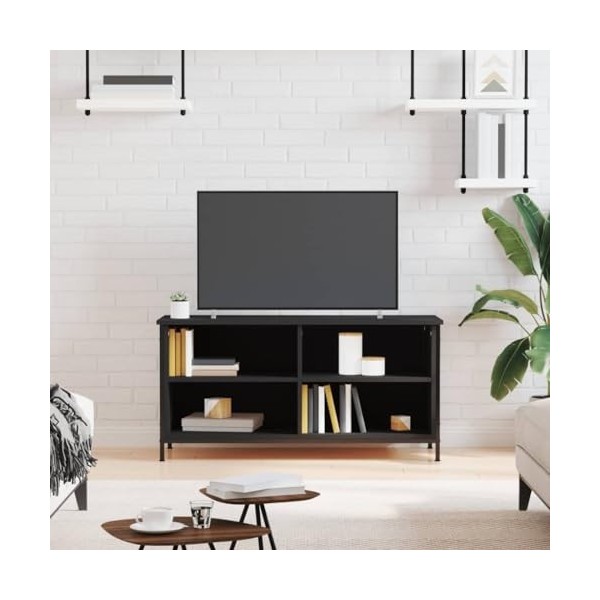 VEEKI Meuble TV, Meuble TV Suspendu, Meuble TV Industriel, Meuble TV Bois, Meuble Chambre, Convient pour Salon ou Chambre, No