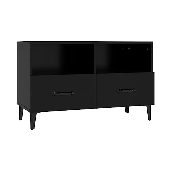 VEEKI Meuble TV, Meuble TV Suspendu, Meuble TV Industriel, Meuble TV Bois, Meuble Chambre, Convient pour Salon ou Chambre, No