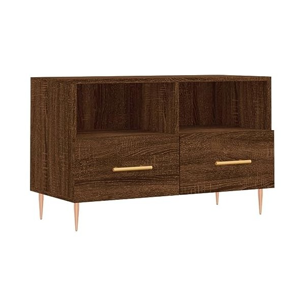 VEEKI Meuble TV, Meuble TV Suspendu, Meuble TV Industriel, Meuble TV Bois, Meuble Chambre, Convient pour Salon ou Chambre, Ch