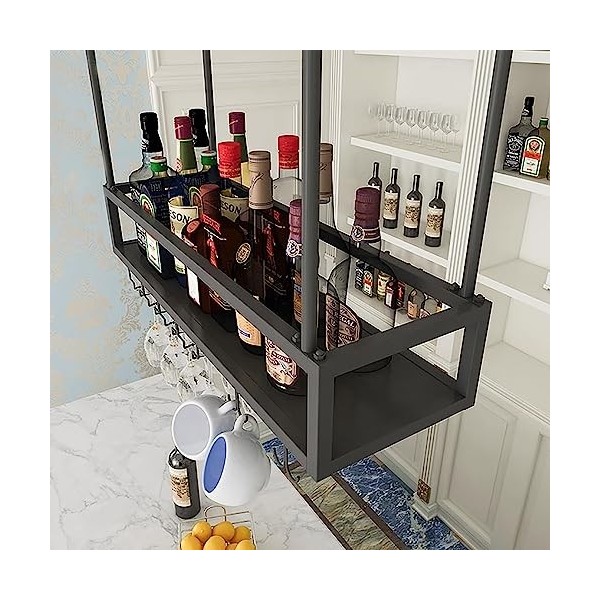 AARONG Casier à vin autoportant Armoires Porte-vin Mural Porte-Verre à vin, casier à vin à lenvers, casier à Verre à vin Sus