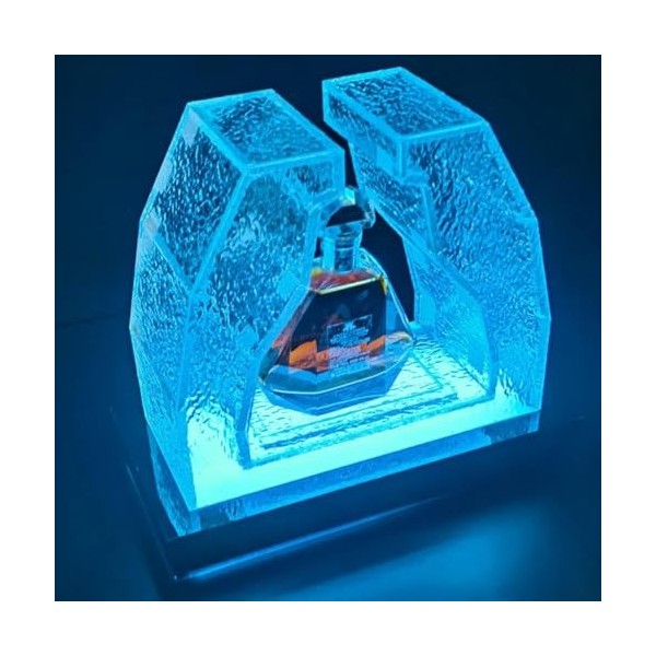 Présentoir à vin de bar, présentoir à bouteilles de vin, présentoir à bouteilles dalcool éclairé par LED, casier à vin décl