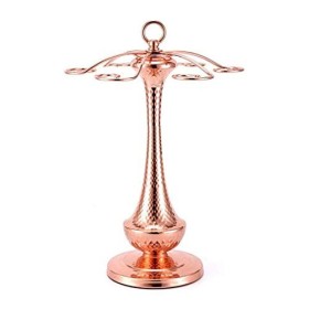 BROGEH Casier à vin créatif en fer forgé, support à gobelets à lenvers, bijoux, support à tasses de vin rouge, étagère de Ba