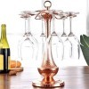 BROGEH Casier à vin créatif en fer forgé, support à gobelets à lenvers, bijoux, support à tasses de vin rouge, étagère de Ba