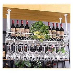 AARONG Casier à vin autoportant Armoires Porte-vin Mural Casier à vin Suspendu avec Support en Verre et étagère, casier à Ver