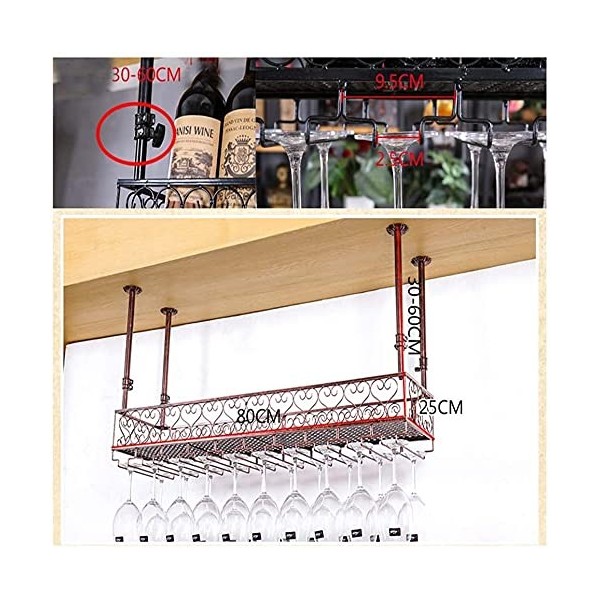 AARONG Casier à vin autoportant Armoires Porte-vin Mural Casier à vin Suspendu avec Support en Verre et étagère, casier à Ver