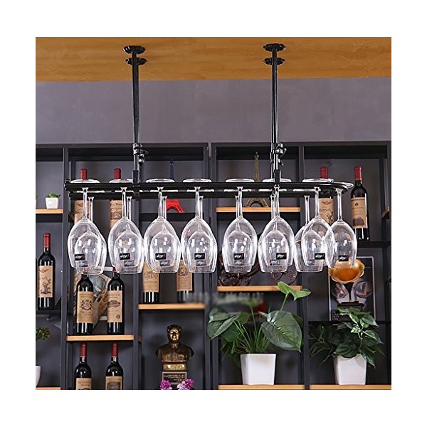 Générique Casier à vin Casier à vin en métal, casier à verrerie, casier à vin Suspendu, casier à gobelet Suspendu, casier à V