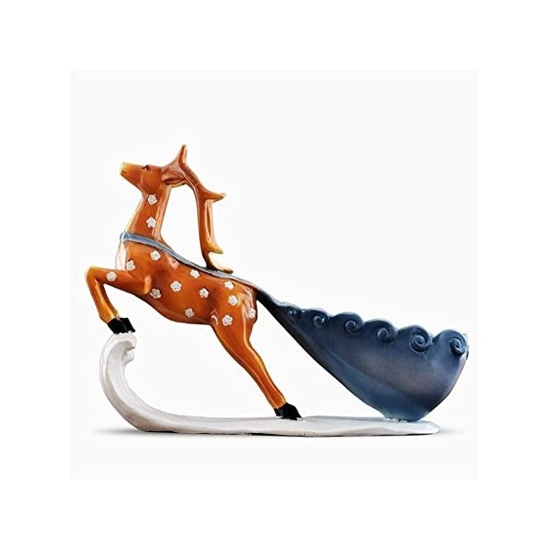 Casier à vin Porte-bouteille de vin en forme de cerf tacheté moderne, sculpture, casier à vin, artisanat, étagère à bouteille