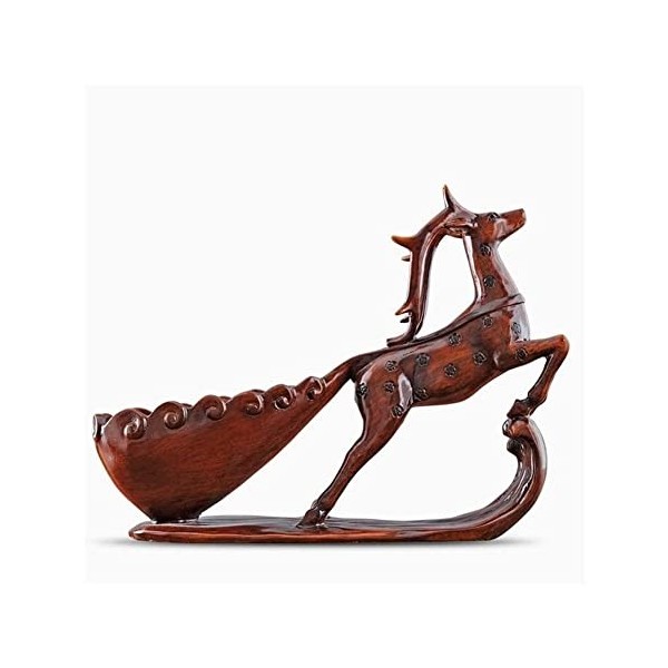 Casier à vin Porte-bouteille de vin en forme de cerf tacheté moderne, sculpture, casier à vin, artisanat, étagère à bouteille