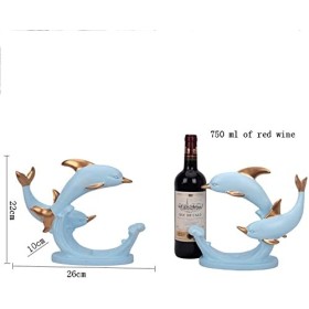 Casier à vin Support à vin créatif étagère à vin Rouge en résine pour Salon, Meuble TV, décoration de la Maison, Cadeau de Ma