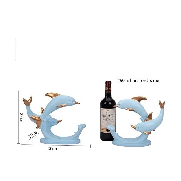 Casier à vin Support à vin créatif étagère à vin Rouge en résine pour Salon, Meuble TV, décoration de la Maison, Cadeau de Ma