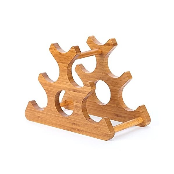 Casier à vin Casier à vin de Bureau de 6 Bouteilles, présentoir à vin, Support de Stockage de vin, Porte-Bouteille de vin emp