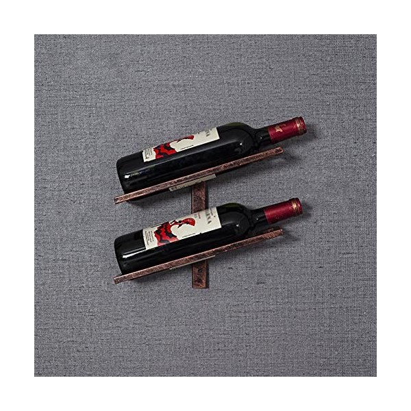 Umaxa Casier à vin Mural - Casier à vin Mural | 2/4/6 Bouteilles | Casier à vin en métal | Cuisine élégante, Restaurant, Bar 