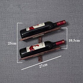 Umaxa Casier à vin Mural - Casier à vin Mural | 2/4/6 Bouteilles | Casier à vin en métal | Cuisine élégante, Restaurant, Bar 