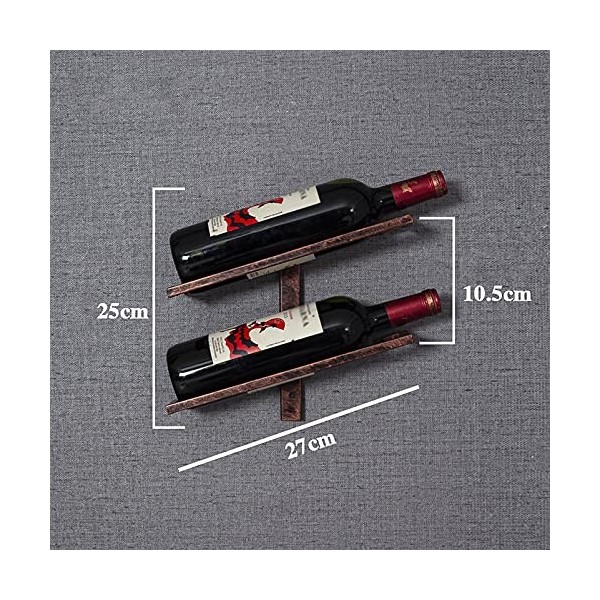 Umaxa Casier à vin Mural - Casier à vin Mural | 2/4/6 Bouteilles | Casier à vin en métal | Cuisine élégante, Restaurant, Bar 