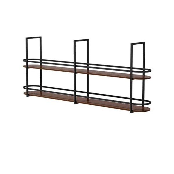 EsEntL Casier à vin Suspendu avec Support en Verre, étagère à vin au Plafond, Support Industriel pour Bouteilles de vin, étag