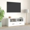 VEEKI Meuble TV, Meuble TV Suspendu, Meuble TV Industriel, Meuble TV Bois, Meuble Chambre, Convient pour Salon ou Chambre, Bl