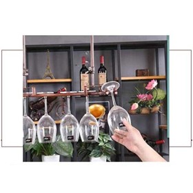 PJQUEKAIPJ Casier à vin Accueil Support Rouge Restaurant Bar Support à Verre à Vin/Support de Bouteille de Vin Suspendu au Pl