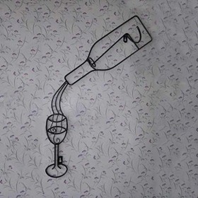 Casier à vin Suspendu en Fer, casier à vin Mural, Rangement Facile à Installer A 