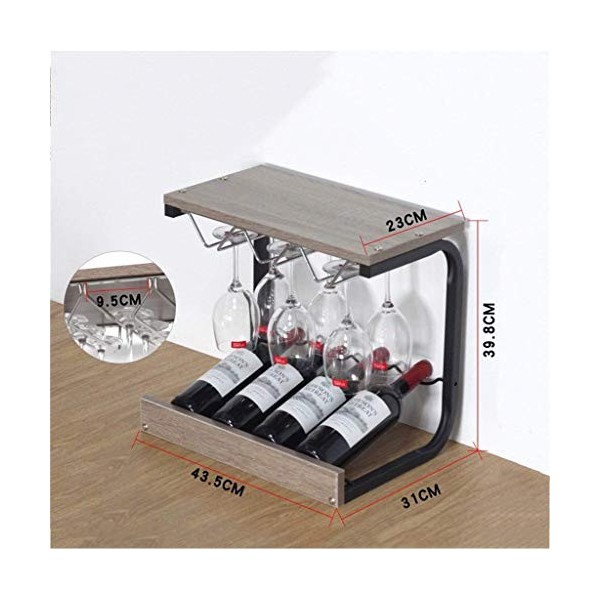 Présentoir à vin, casier à vin sur Pied, Ornements de Maison en Bois, Porte-gobelets à lenvers, Support à Verres à vin, prés